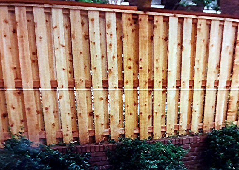 Cedar Board Fence