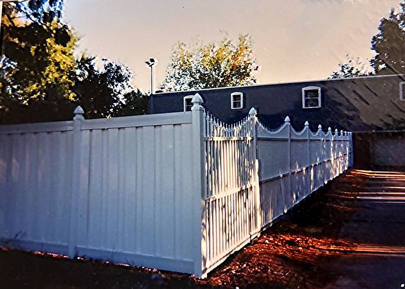 White Vinyl Privacy Fence